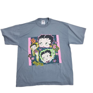 Vintage Betty Boop Jerzees Size XL Gray 1998 King Features Syndicate MADE IN USA